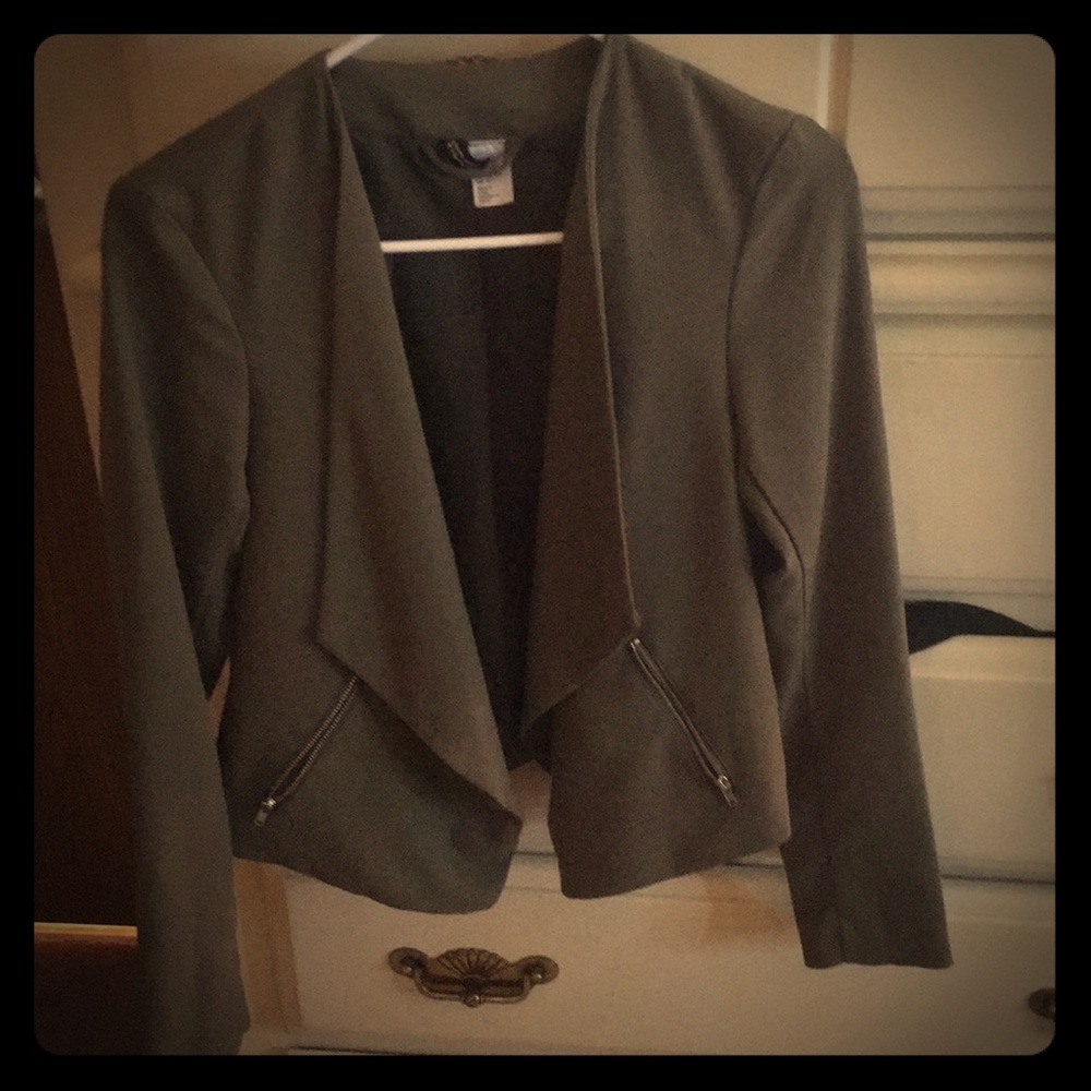 Army green blazer